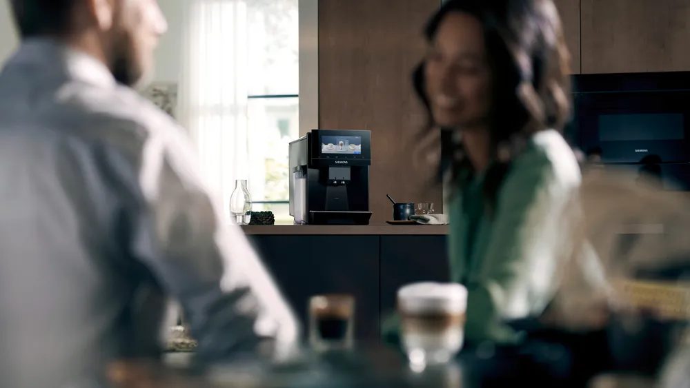 SIEMENS TQ903R09 EQ900 automata kávéfőző 19 bar nyomással, 6,8 hüvelykes TFT-kijelzővel, fekete – 5. kép