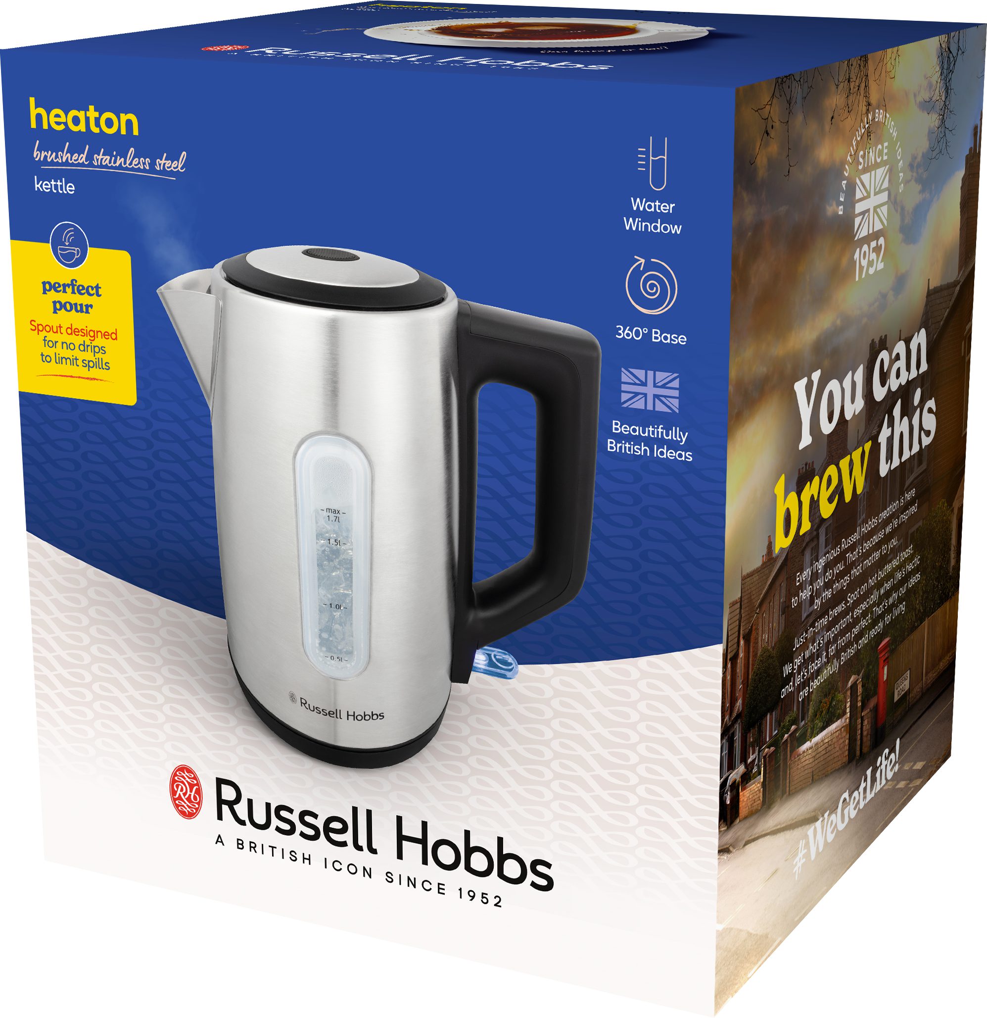 RUSSELL HOBBS 27380-70/RH Heaton inox vízforraló 1,7 literes kapacitással – 8. kép