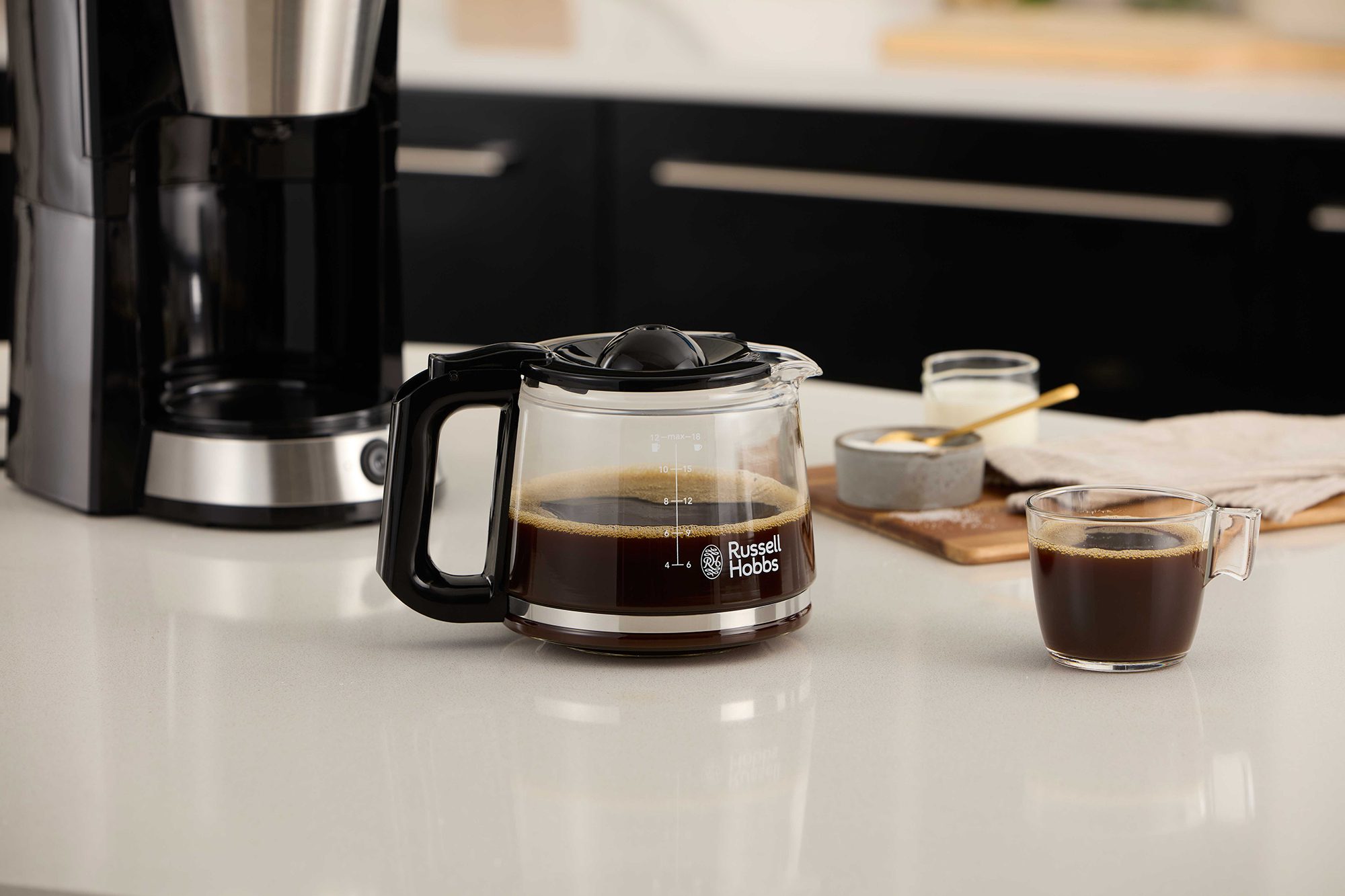 RUSSELL HOBBS 27400-56/RH Heaton inox filteres kávéfőző 1,25 literes üvegkancsóval – 7. kép