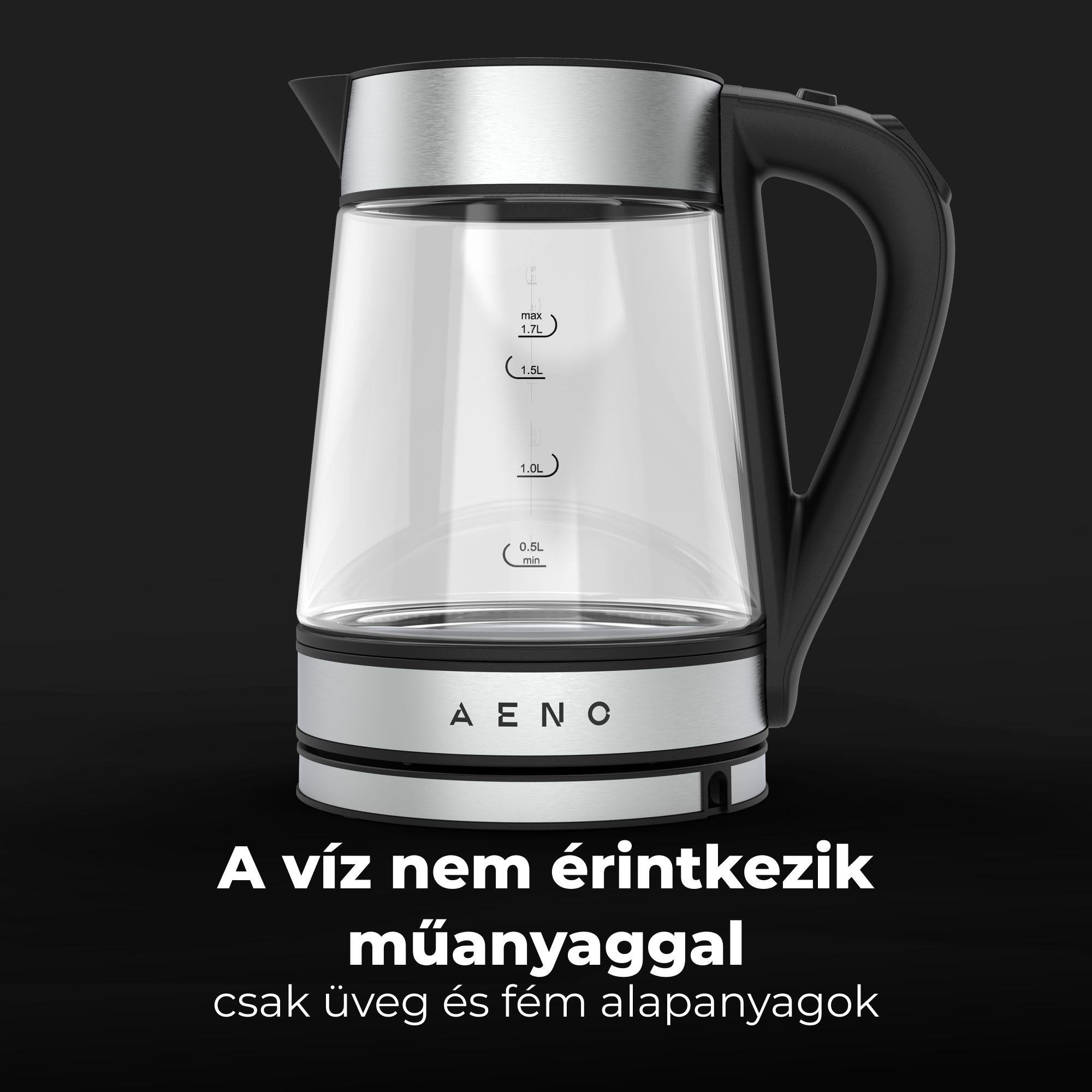 AENO AEK0001S intelligens, hőfokszabályozós elektromos vízforraló – 9. kép