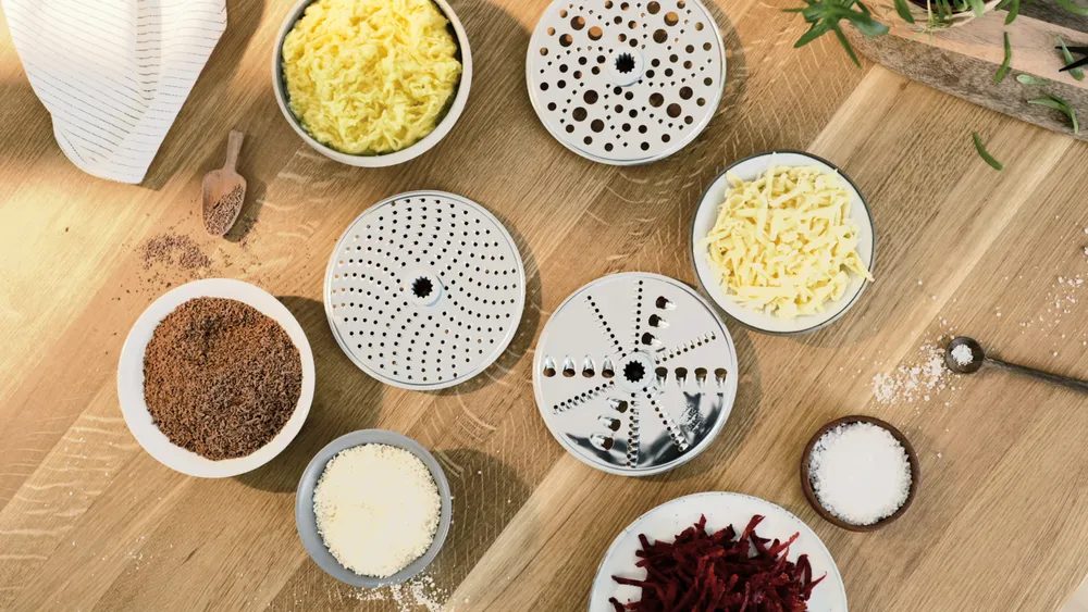 BOSCH VeggieLove zöldségszeletelő és aprítókészlet MUMS6, MUM9 robotgépekhez – 4. kép