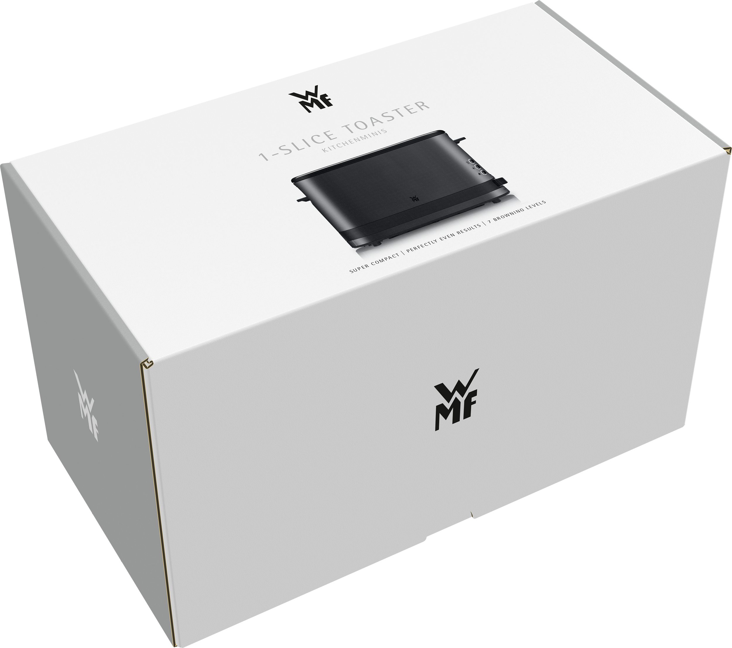 WMF KITCHENminis® egynyílásos fekete kenyérpirító, 600 W – 6. kép