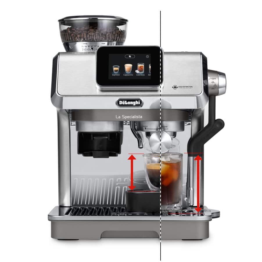 DE-LONGHI La Specialista Touch EC9455.M félautomata presszógép beépített őrlővel, ezüst – 3. kép