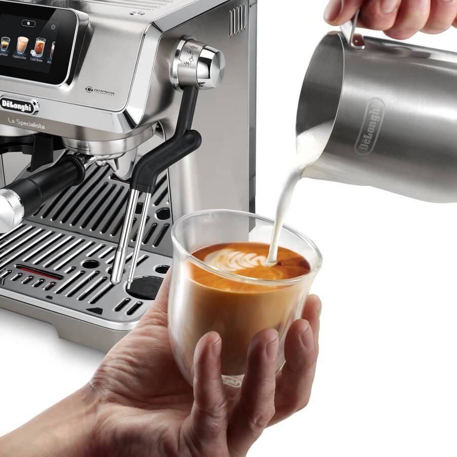DE-LONGHI La Specialista Touch EC9455.M félautomata presszógép beépített őrlővel, ezüst – 4. kép