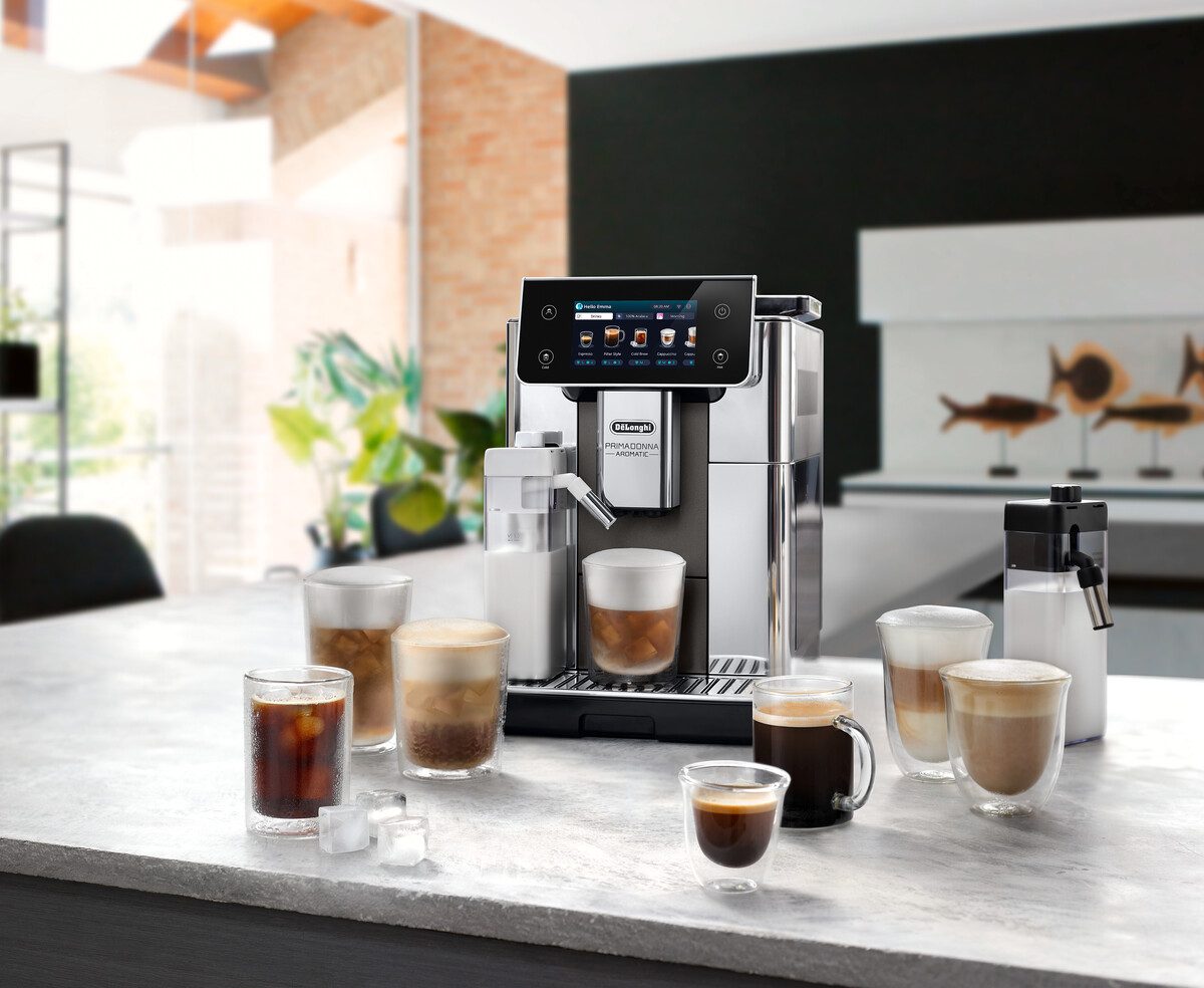 DE-LONGHI PrimaDonna Aromatic ECAM630.75.TSM automata kávéfőző tejtartállyal, titánium – 7. kép