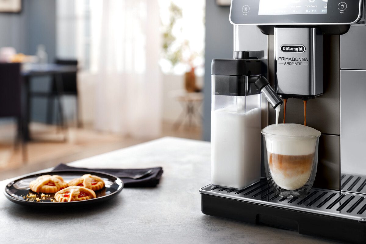 DE-LONGHI PrimaDonna Aromatic ECAM630.75.TSM automata kávéfőző tejtartállyal, titánium – 8. kép
