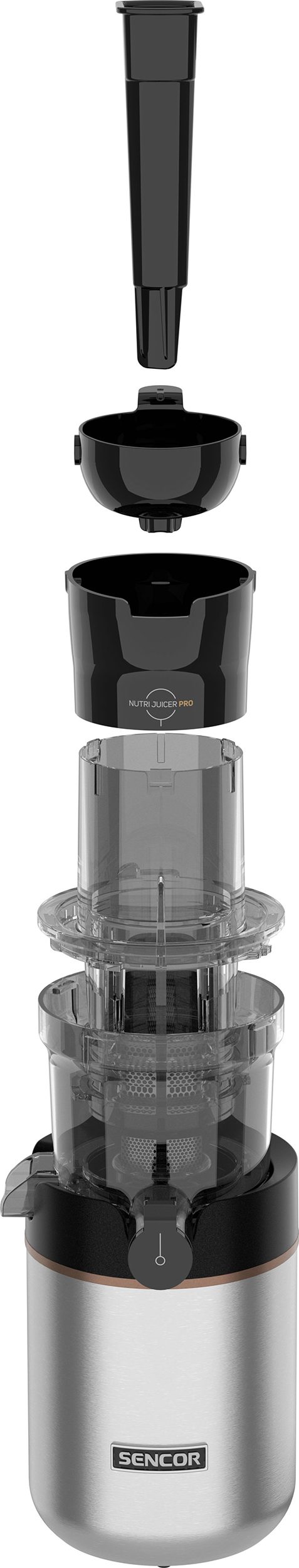 SENCOR SSJ 8050SS csigás gyümölcscentrifuga rozsdamentes acél burkolattal – 4. kép