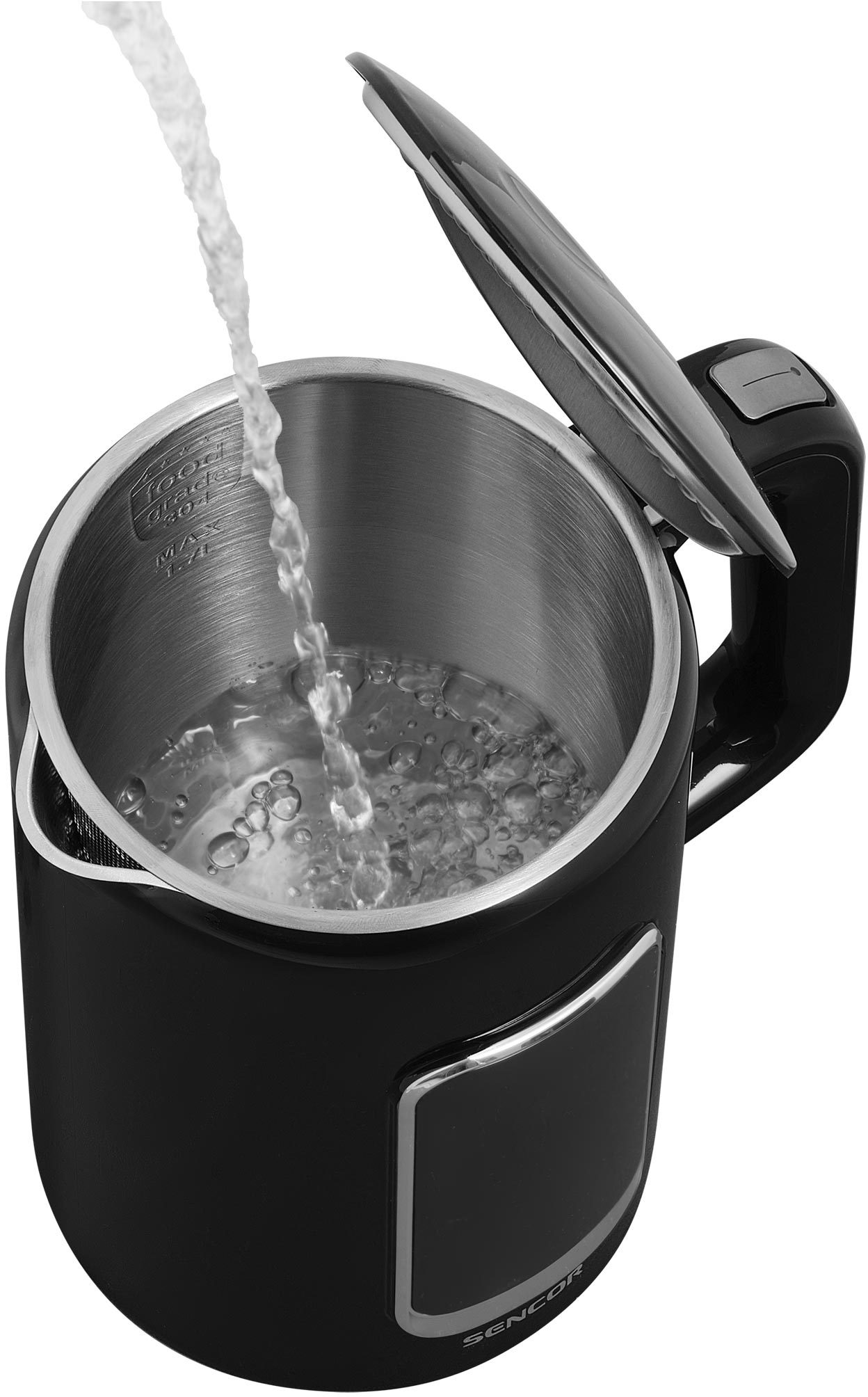 SENCOR SWK 0951BK duplafalú, hőfokszabályozós vízforraló, 1,7 l – 7. kép