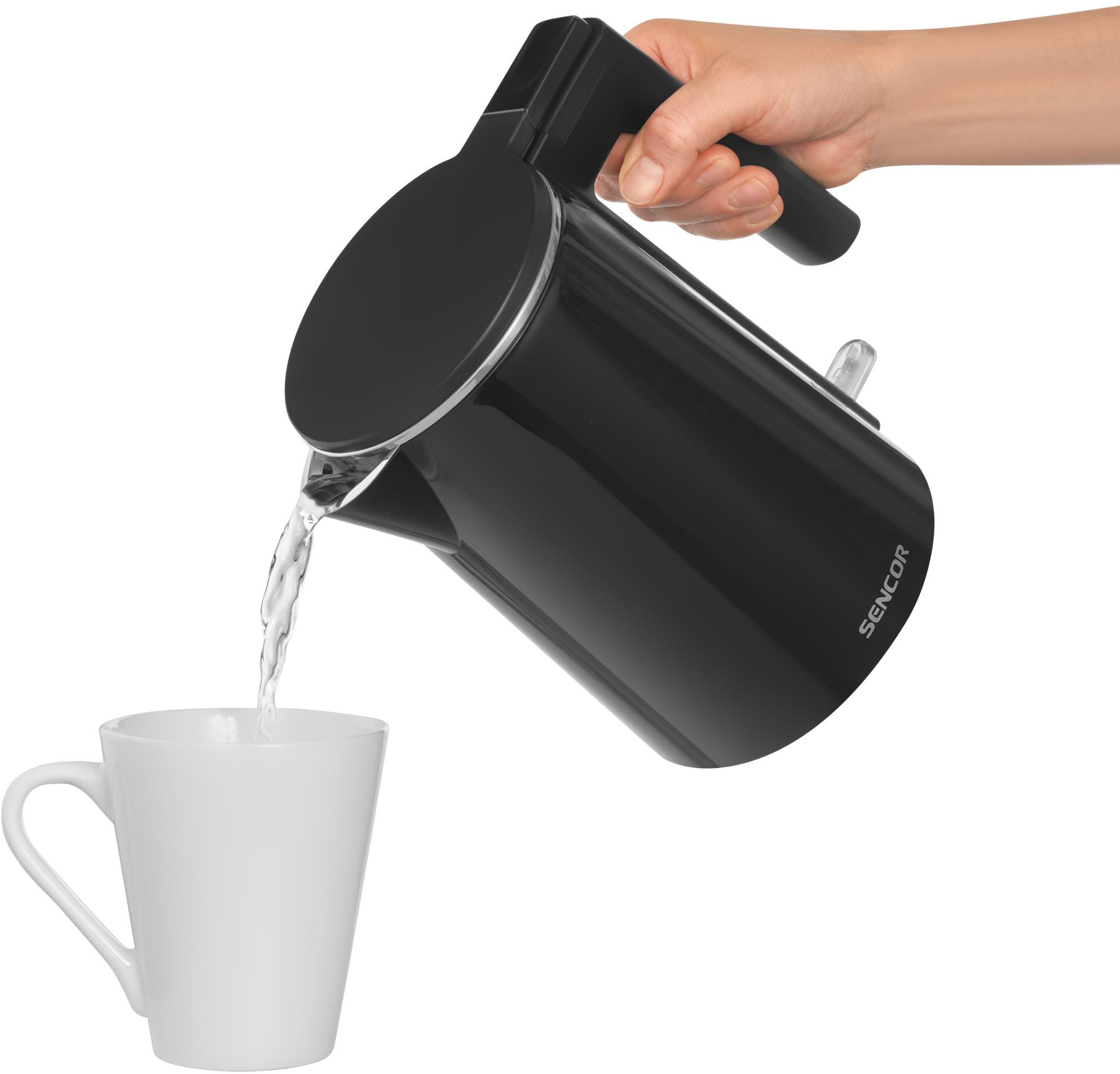SENCOR SWK 0156BK duplafalú vízforraló 1 l, 1500 W – 5. kép