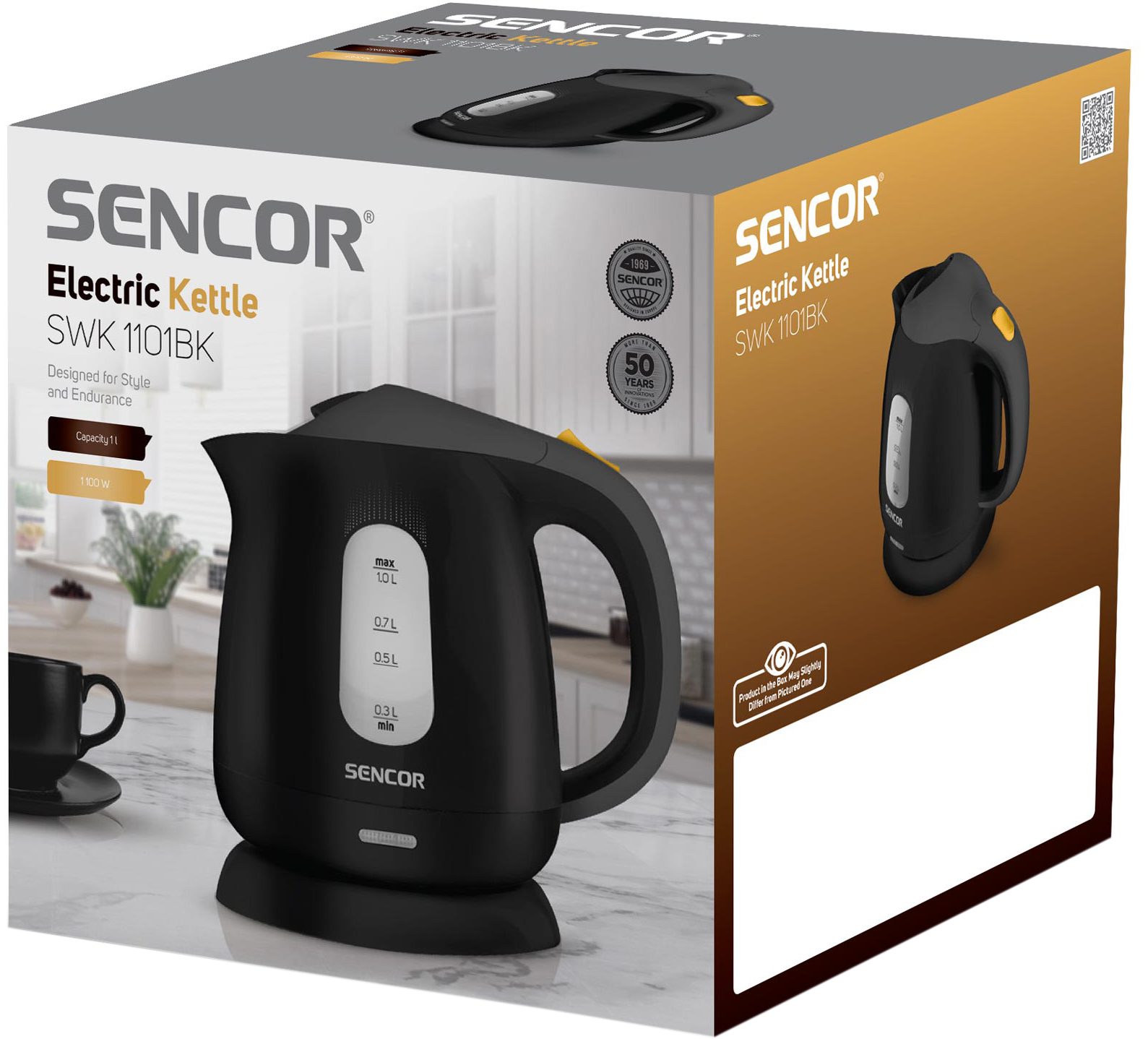 SENCOR SWK 1101BK 1 literes fekete vízforraló – 12. kép