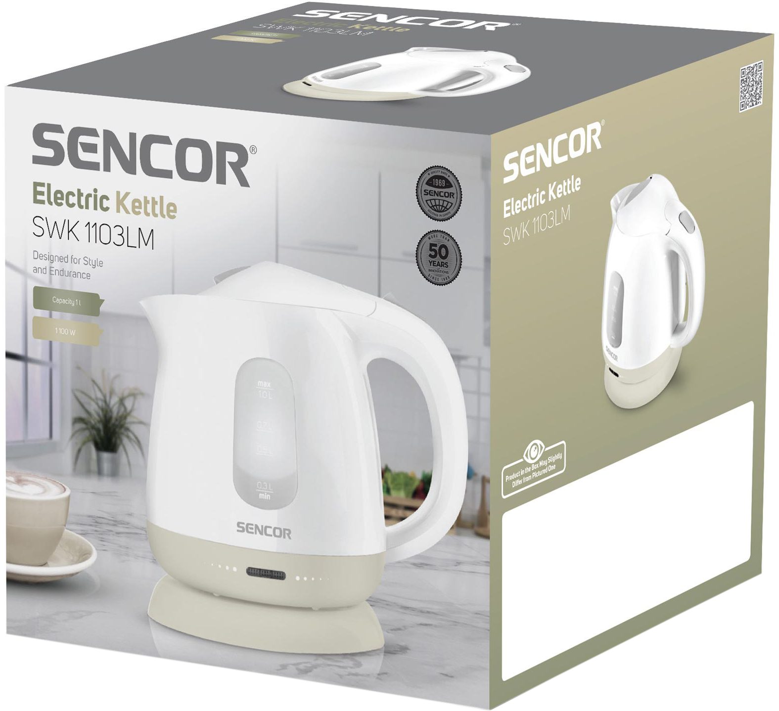 SENCOR SWK 1103LM 1 literes fehér-zöld vízforraló – 12. kép