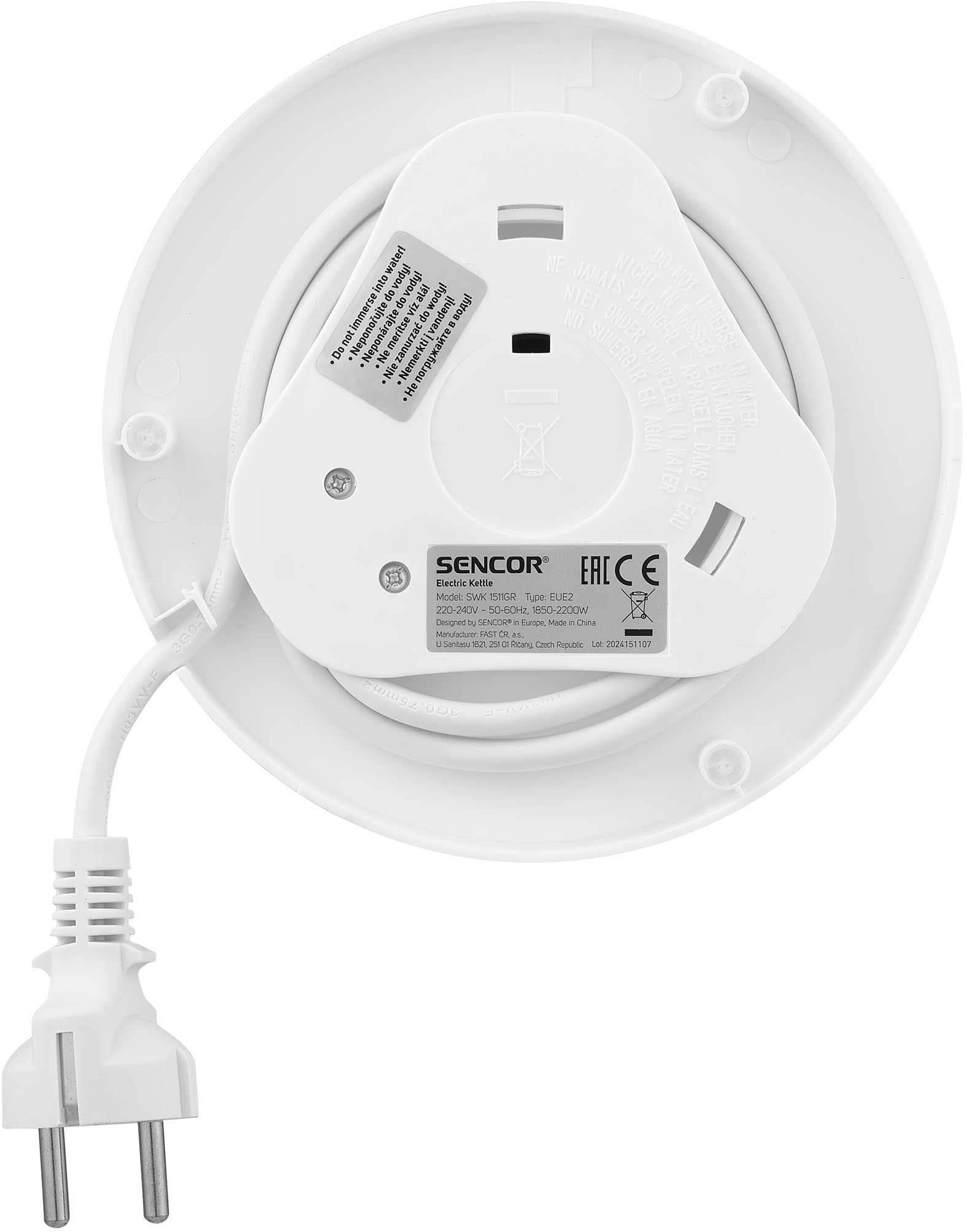 SENCOR SWK 1513OR 1,5 literes elektromos vízforraló – 11. kép