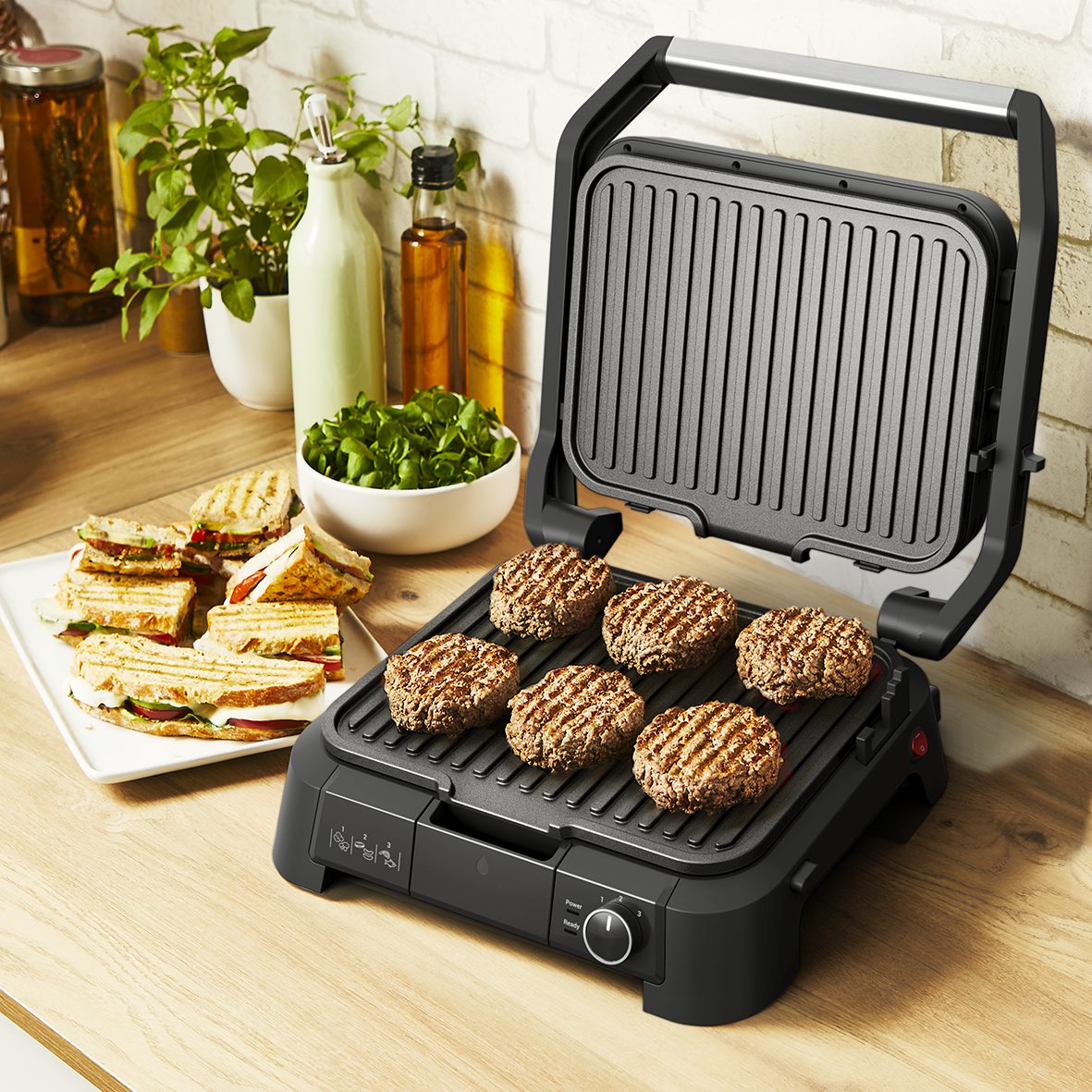 TEFAL GC5108E0 Supergrill XL fekete 3 az 1-ben grillsütő – 5. kép