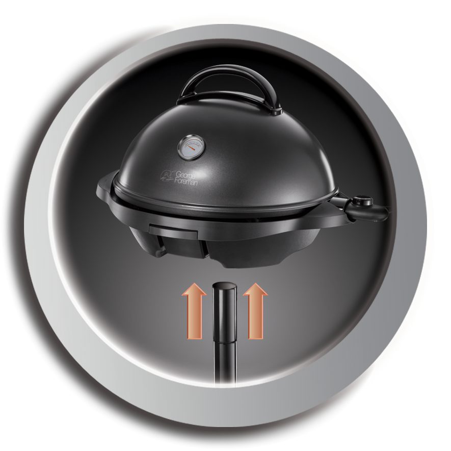 GEORGE FOREMAN 22460-56 kültéri és beltéri álló grill levehető sütőlappal – 7. kép