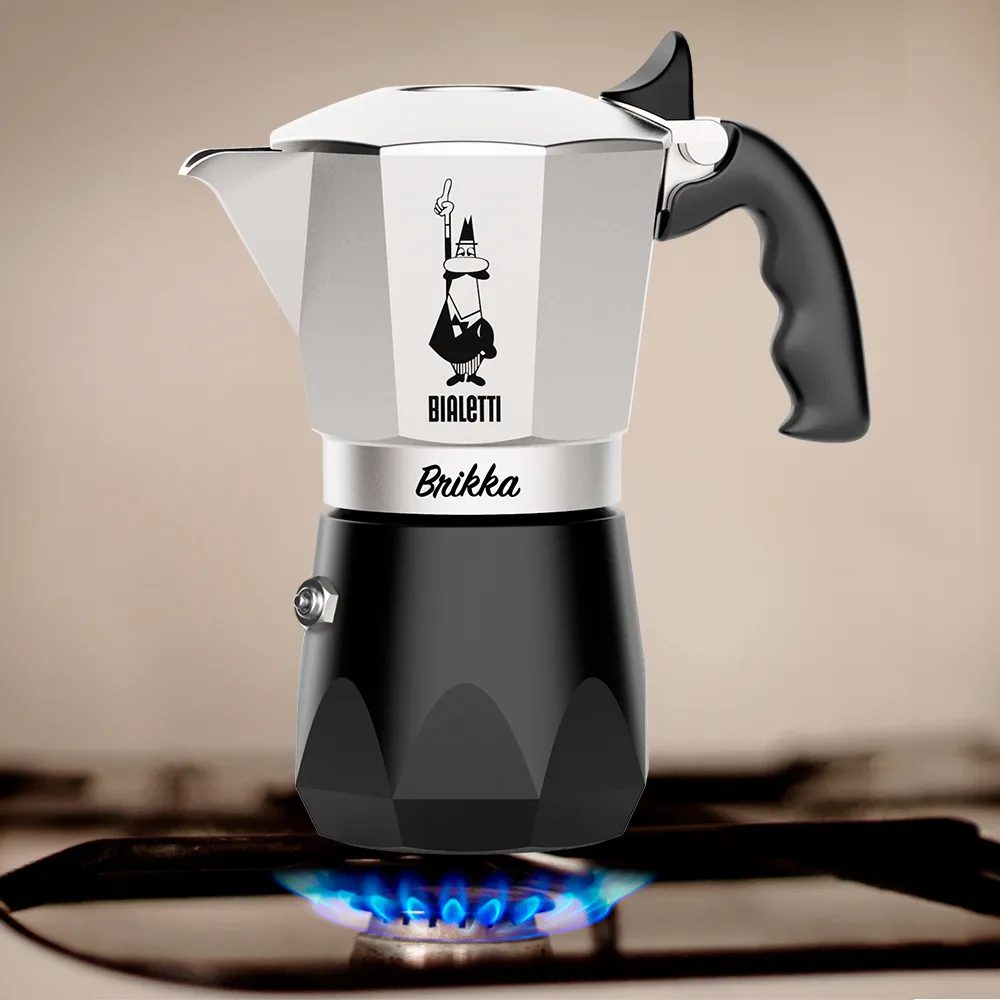 BIALETTI Brikka 4 adagos kotyogós kávéfőző nyomásnövelő szeleppel – 2. kép