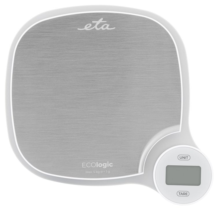 ETA ECOlogic 4770 9000 dinamós konyhai mérleg rozsdamentes acél felülettel – 4. kép