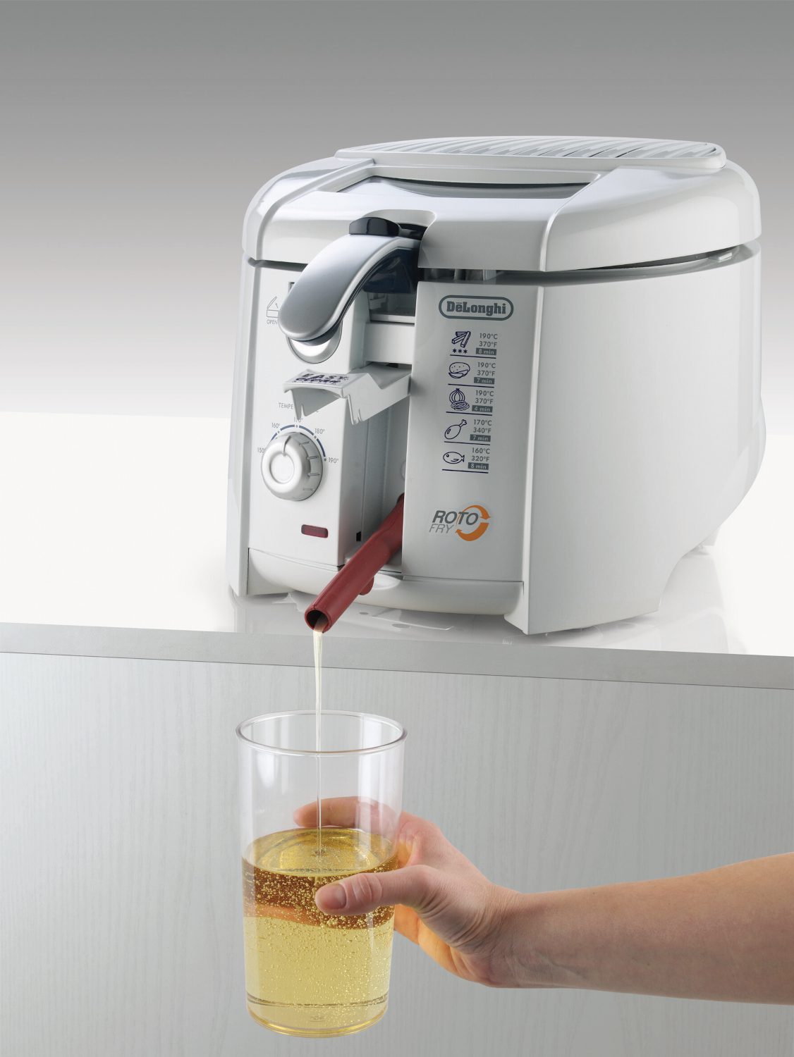 DE-LONGHI F 28311 forgókosaras olajsütő 1 kg-os kapacitással – 4. kép