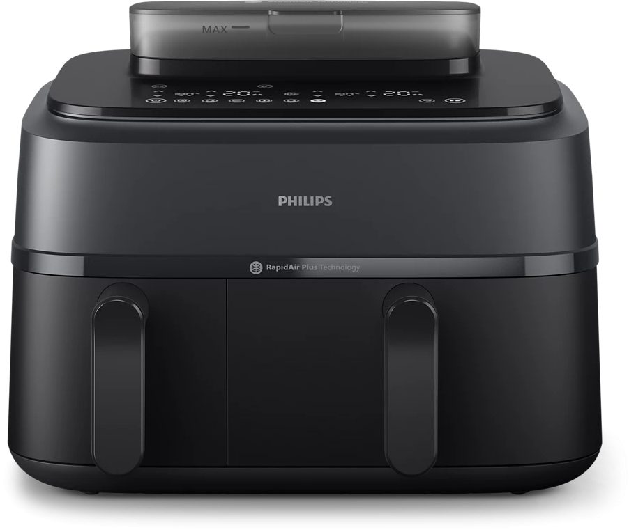 PHILIPS 5000 Series NA550/00 SteamFry+ 9 literes, dupla kosaras Airfryer gőzfunkcióval – 3. kép