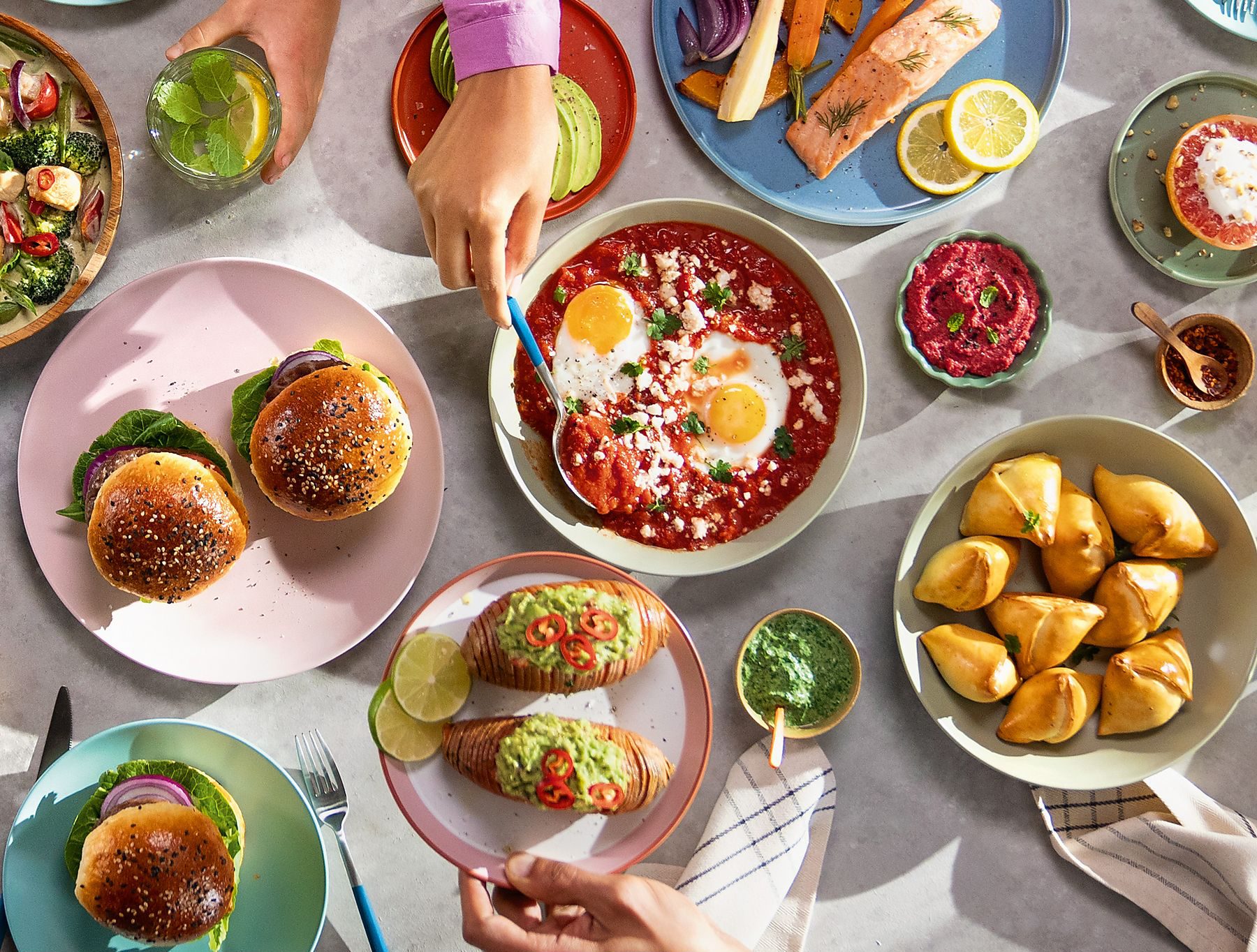 PHILIPS NA555/00 SteamFry+ Dual 9 literes, kétkosaras airfryer gőzsütéssel – 7. kép