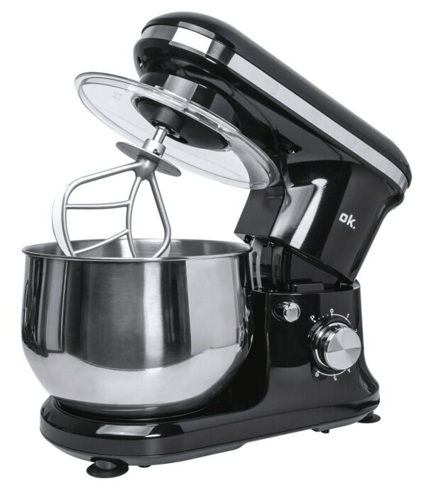 OK. OKM 148625 fekete konyhai robotgép 4,8 literes tállal