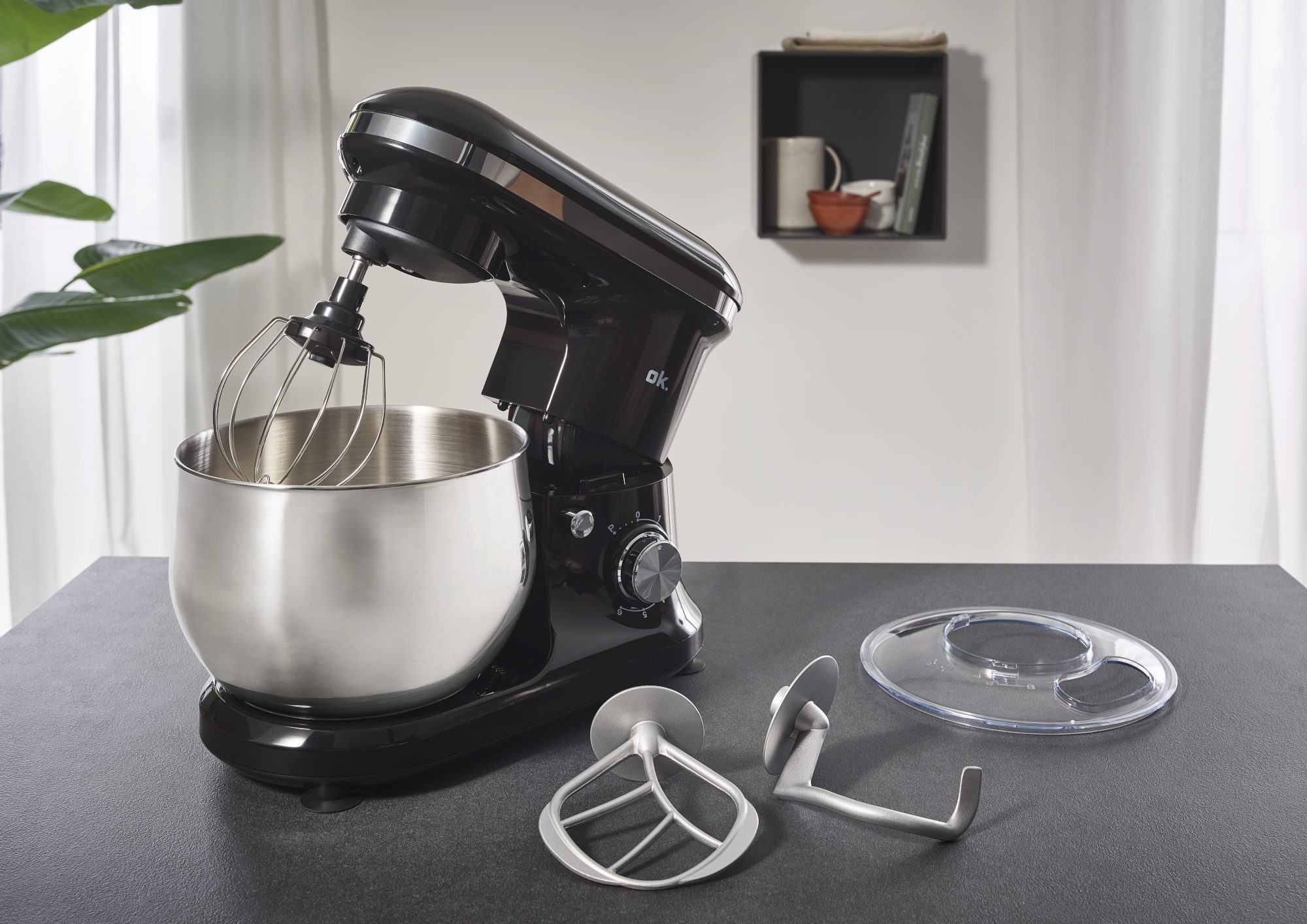 OK. OKM 148625 fekete konyhai robotgép 4,8 literes tállal – 11. kép
