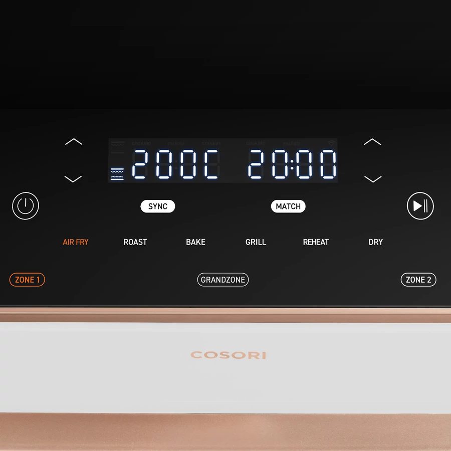 COSORI Dual Blaze TwinFry fehér, 10 literes forrólevegős sütő – 9. kép