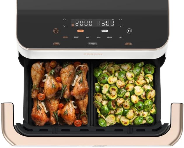 COSORI Dual Blaze TwinFry fehér, 10 literes forrólevegős sütő – 12. kép