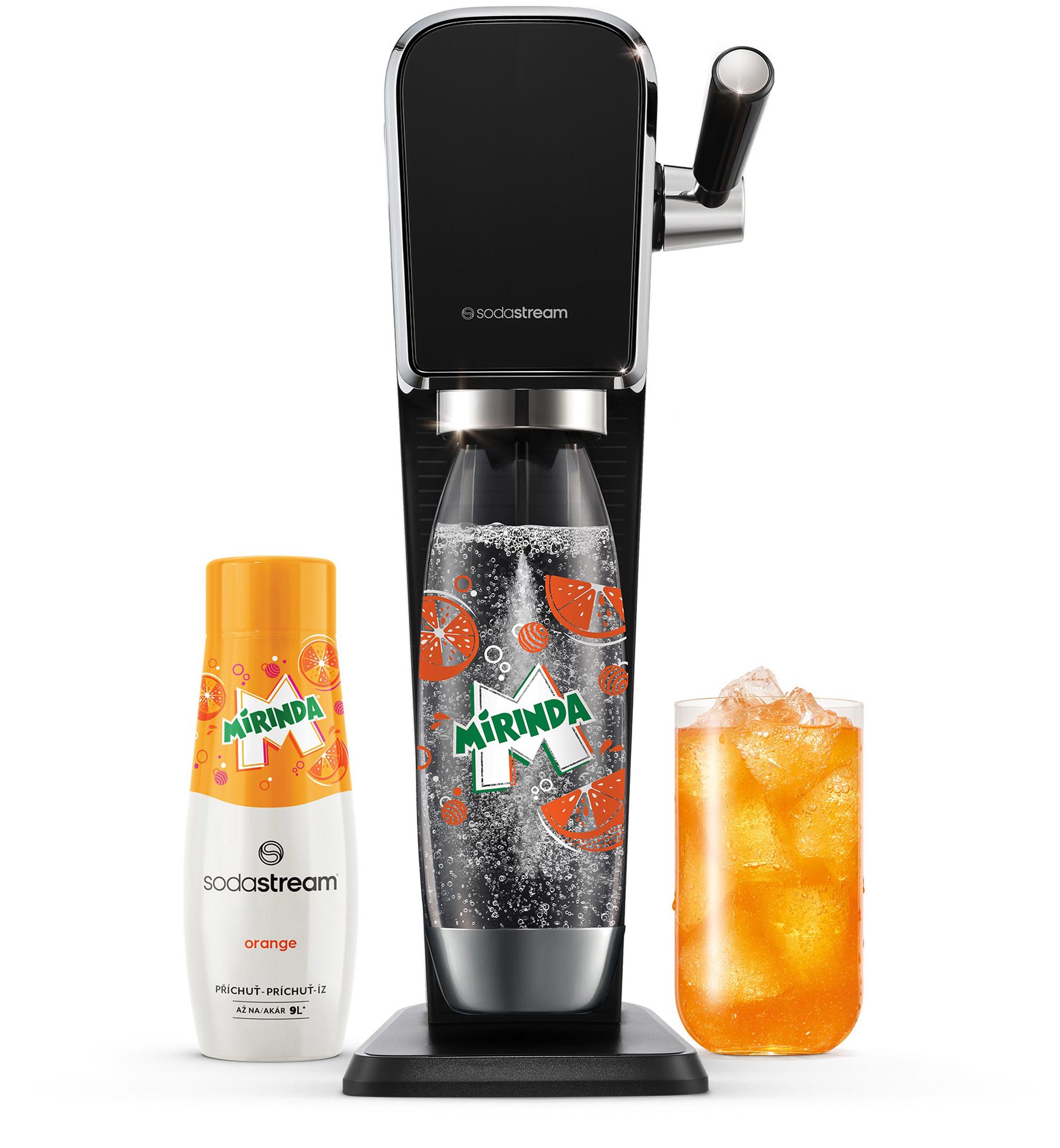 SODA STREAM SM ART Black MIRINDA Megapack szódagép szett Mirinda palackkal – 2. kép