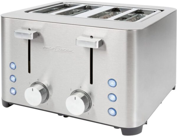 PROFICOOK PC-TA 1252 négyrekeszes inox kenyérpirító