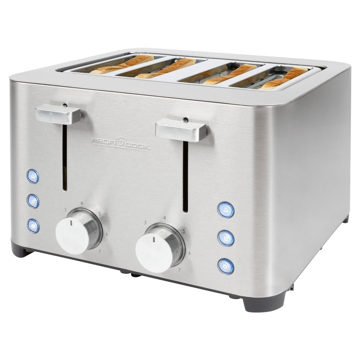PROFICOOK PC-TA 1252 négyrekeszes inox kenyérpirító – 2. kép