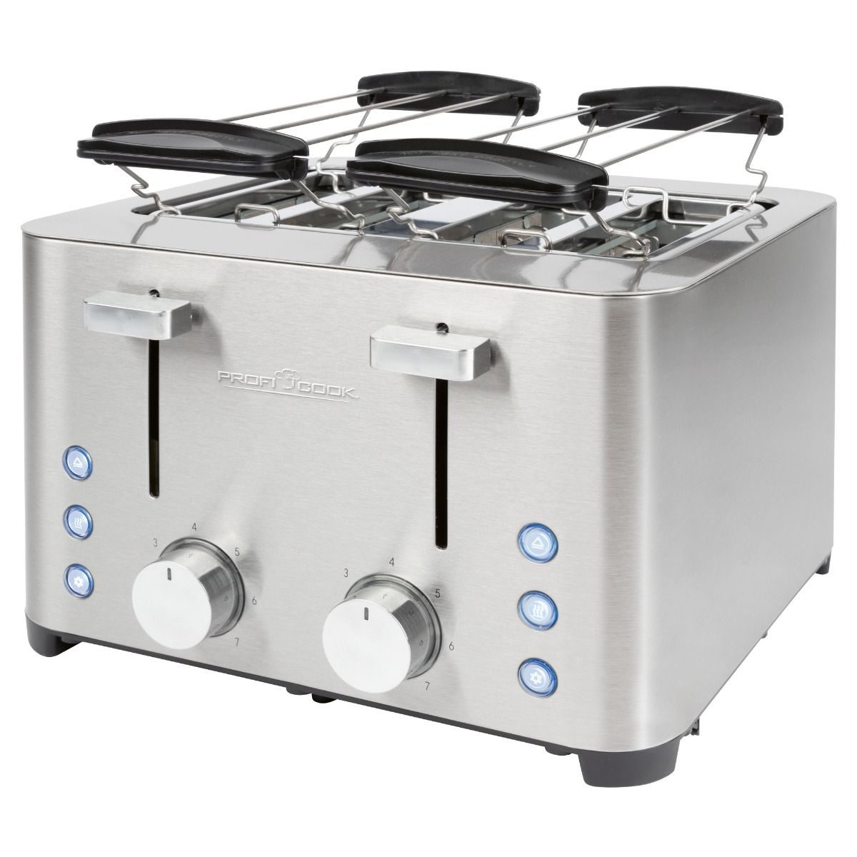 PROFICOOK PC-TA 1252 négyrekeszes inox kenyérpirító – 3. kép