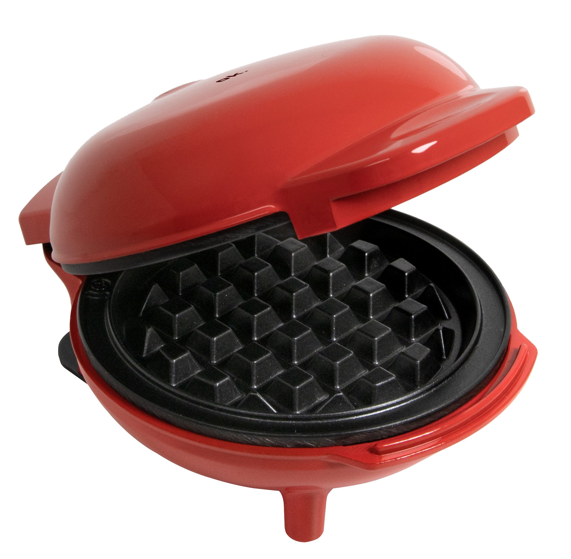 OK. OMWA 425 mini gofrisütő tapadásmentes sütőlappal, piros – 4. kép