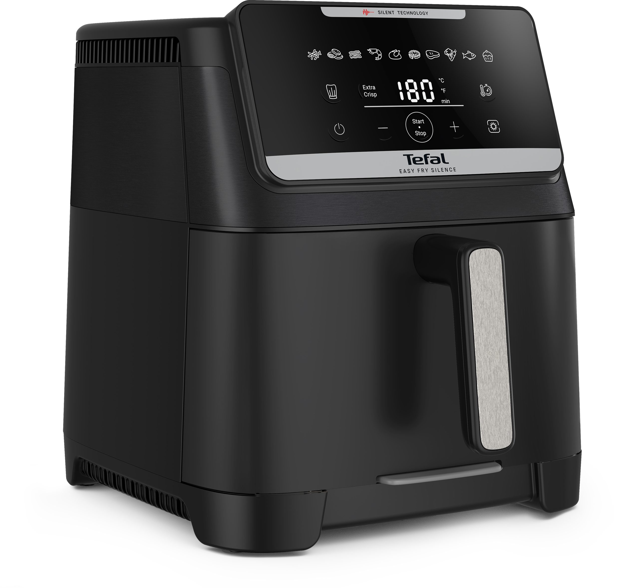 TEFAL EY8428E0 Easy Fry Silence XXL 7 l-es forrólevegős sütő – 2. kép