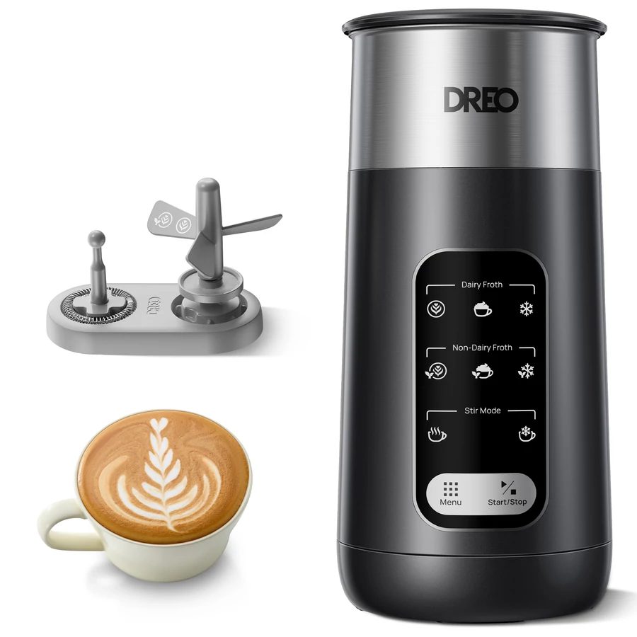 DREO Barista Maker KMF Air 8 az 1-ben fekete tejhabosító – 10. kép