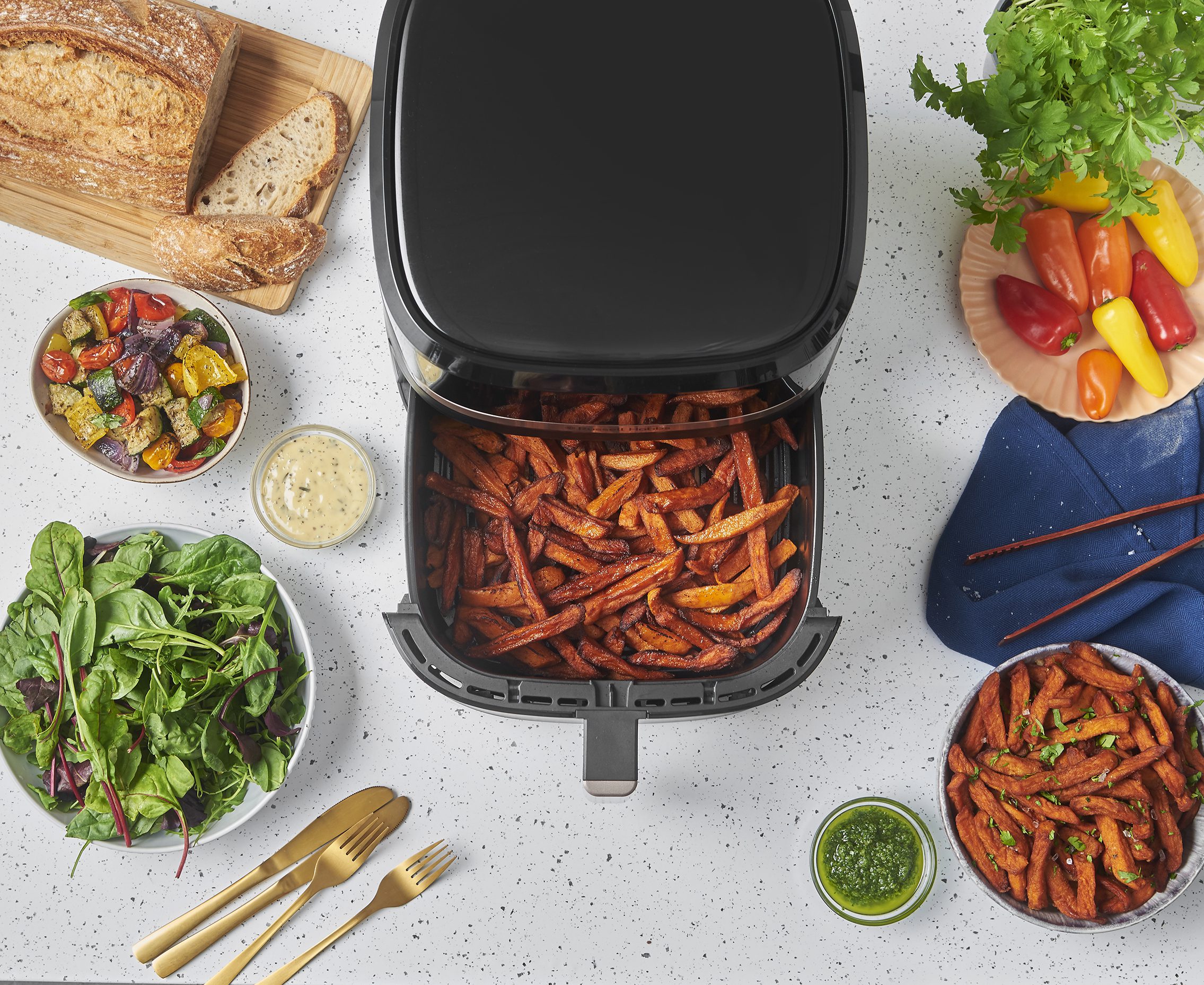 RUSSELL HOBBS 27630-56/RH Satisfry 8,3 literes forrólevegős sütő – 6. kép