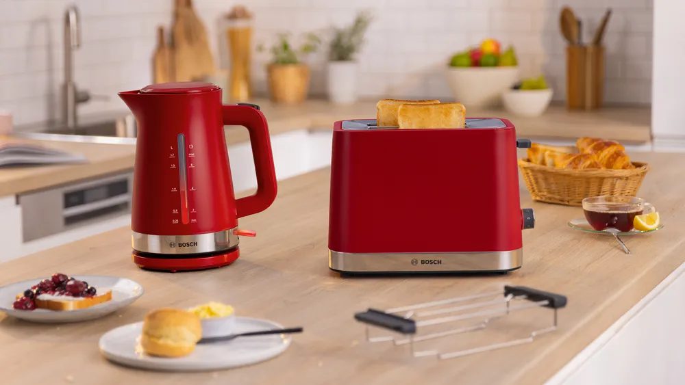 BOSCH TWK4M224 DesignLine piros vízforraló, 2400 W, 1,7 l – 3. kép