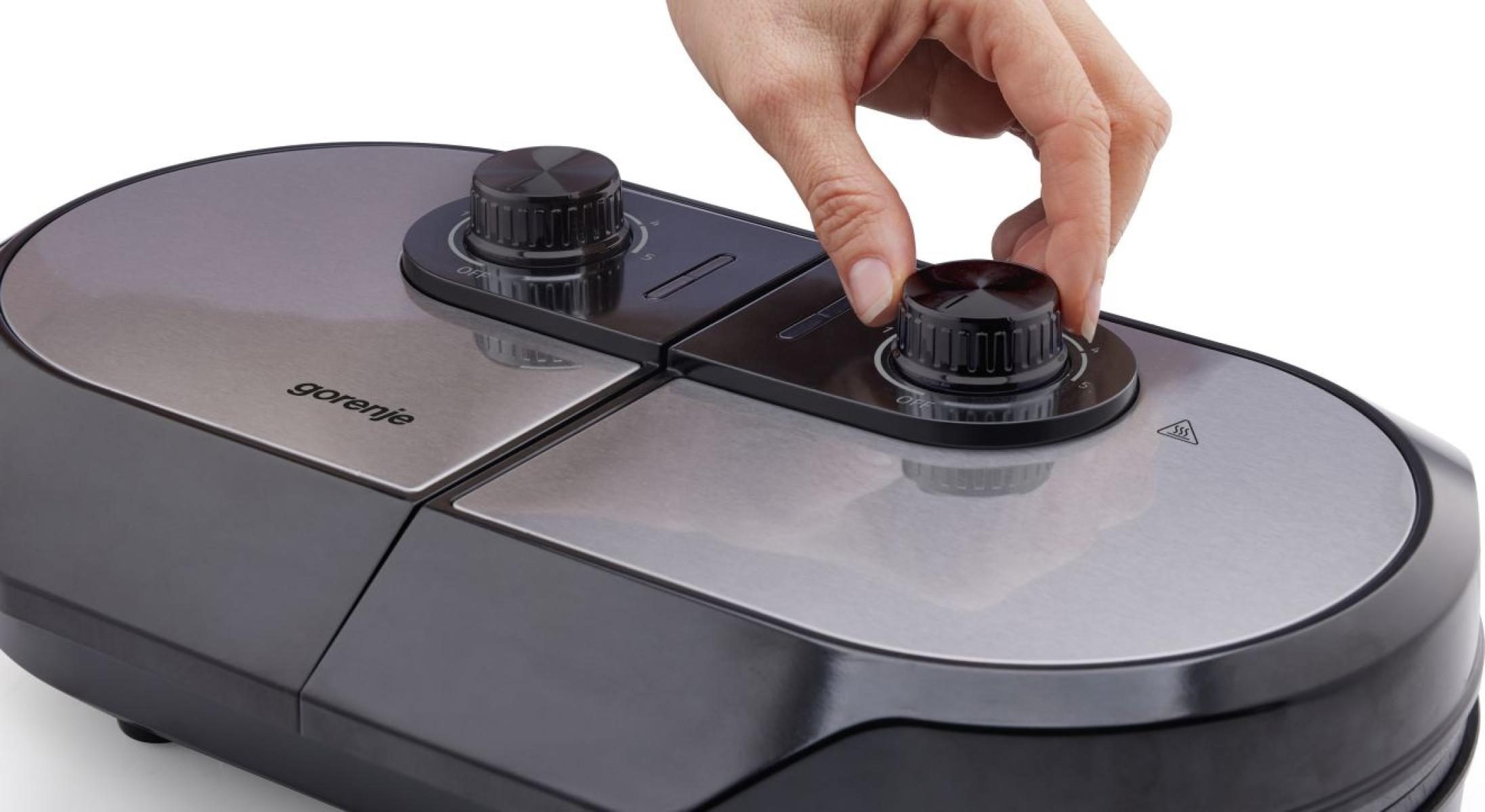 GORENJE WM1400SB szabályozható gofrisütő 5 barnítási fokozattal – 5. kép