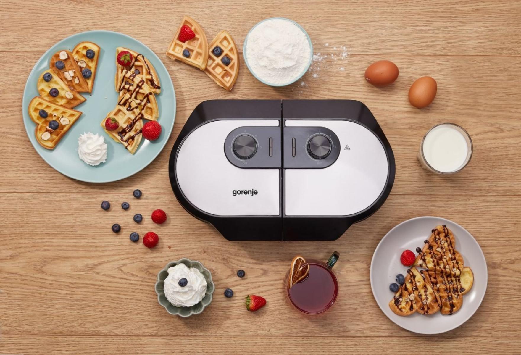 GORENJE WM1400SB szabályozható gofrisütő 5 barnítási fokozattal – 7. kép