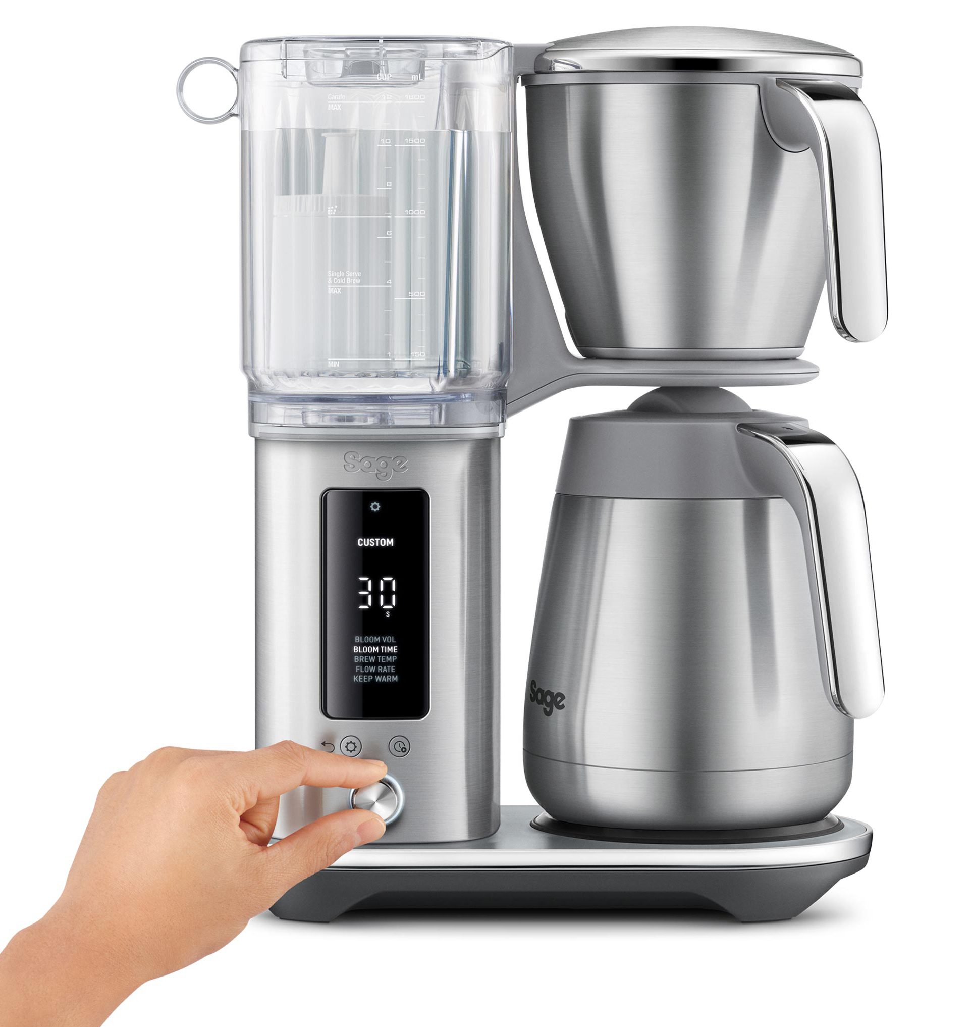 SAGE SDC465BSS filteres kávéfőző termokancsóval és Cold Brew móddal – 5. kép