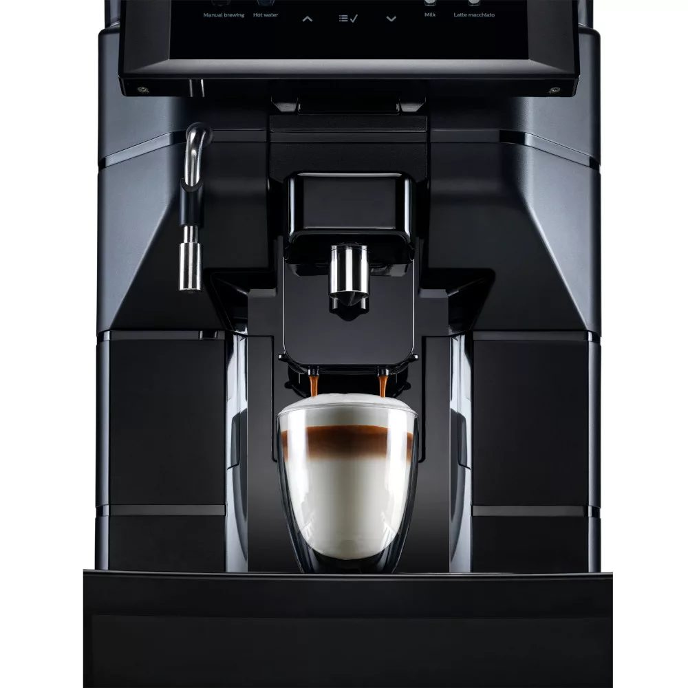 SAECO AURORA Focus M2 automata kávéfőző tejhabosítóval, matt fekete – 3. kép