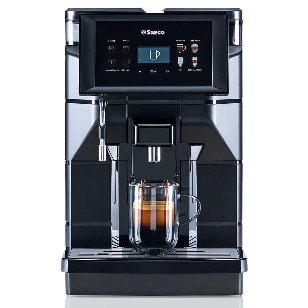 SAECO AURORA Focus M2 automata kávéfőző tejhabosítóval, matt fekete – 4. kép