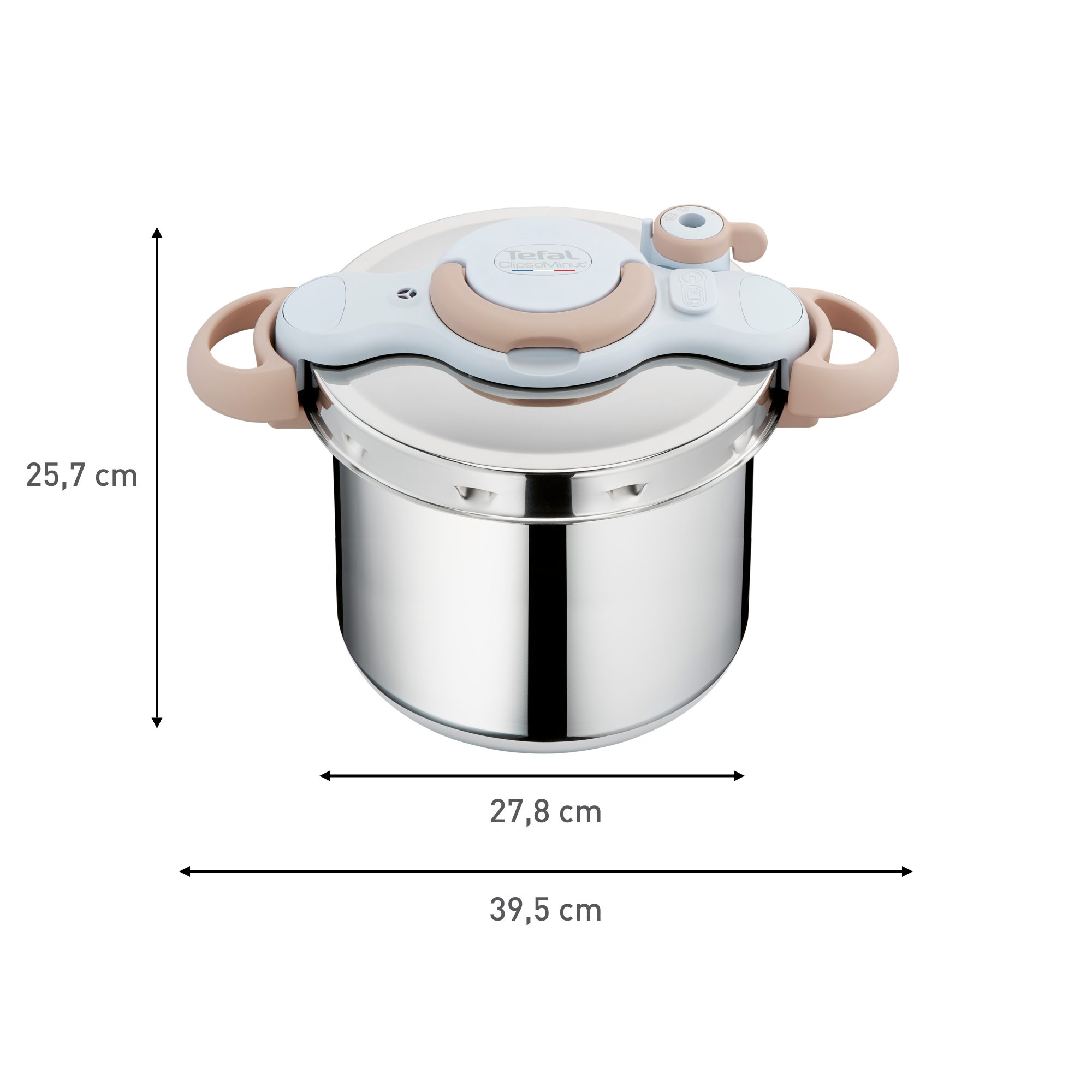 TEFAL Clipso Eco P4624972 9 literes rozsdamentes acél kukta – 3. kép