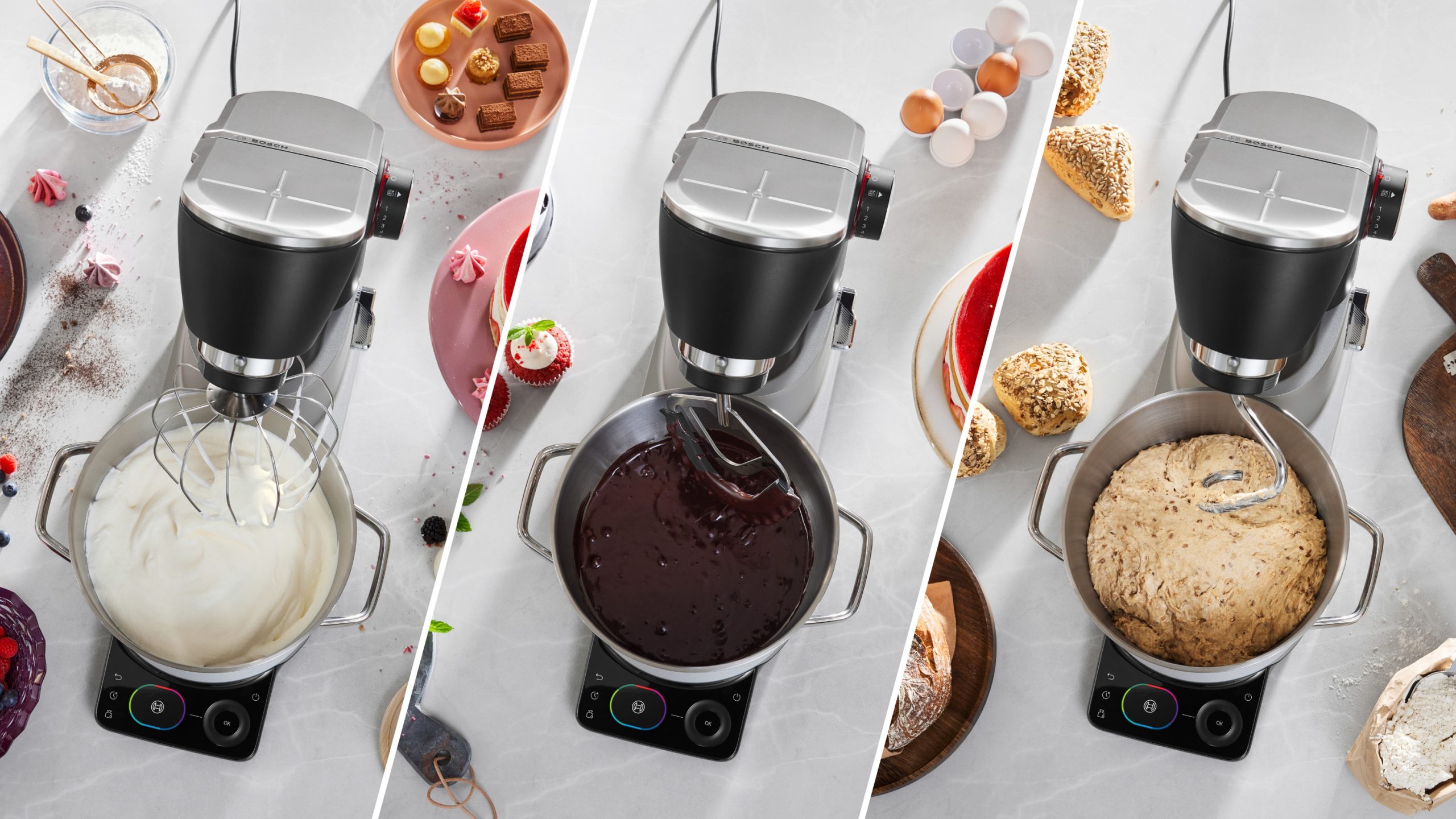 BOSCH MUMS8ZS00 Serie8 konyhai robotgép beépített mérleggel, 1800 W, fekete/inox – 16. kép