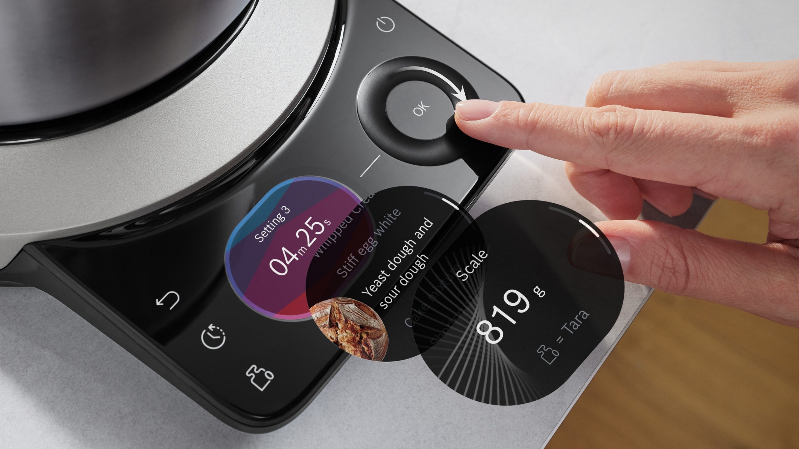 BOSCH MUMS8ZS00 Serie8 konyhai robotgép beépített mérleggel, 1800 W, fekete/inox – 21. kép